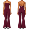 Burgundy Flare jumpsuit